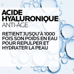 Acide hyaluronique dans le sérum Hyalu B5, qui retient jusqu'à 1000 fois son poids en eau.