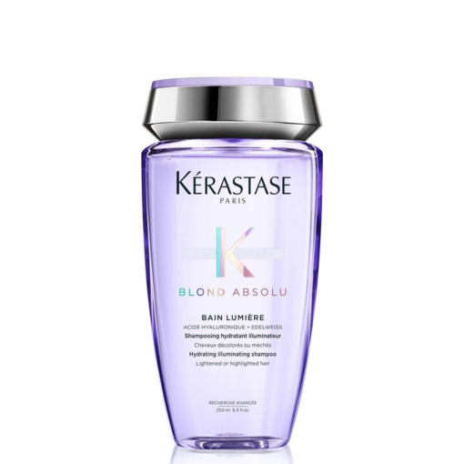 Flacon de 250 ml de Kérastase Blond Absolu Bain Lumière pour cheveux éclaircis.