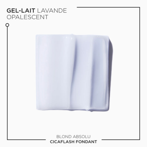 Texture du gel-lait lavande opalescent Kérastase Cicaflash Blond Absolu.