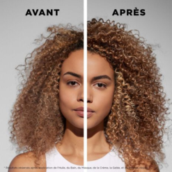 Résultat avant et après avec Kérastase Curl Manifesto sur cheveux bouclés