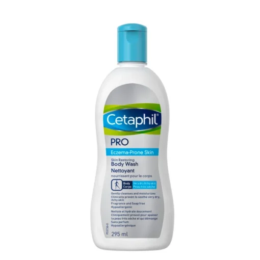 Gel douche Cetaphil Pro pour peau sujette à l'eczéma, 295ml