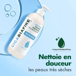 CICABIAFINE Douche Baume Surgras Nourrissant - Nettoie en douceur les peaux très sèches