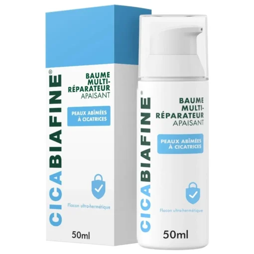 CICABIAFINE Baume Multi-Réparateur Apaisant 50 ml pour peaux abîmées à cicatrices - Flacon pompe