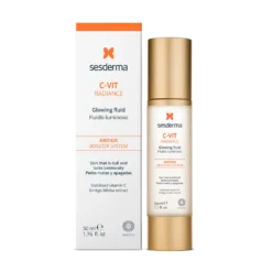 Flacon et boîte du fluide lumineux Sesderma C-Vit Radiance 50 ml.