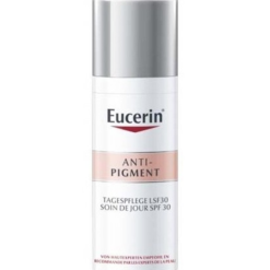 Flacon du soin de jour Anti-Pigment Eucerin avec protection SPF 30.