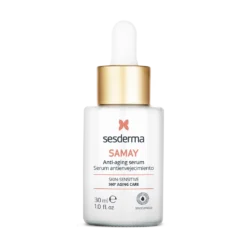 Flacon de sérum anti-âge Sesderma Samay 30 ml pour peau sèche et sensible.