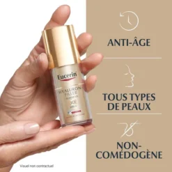 Eucerin Hyaluron-Filler + Elasticity 3D Sérum, anti-âge et adapté à tous types de peaux.