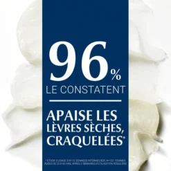 96 % des utilisateurs confirment l'apaisement des lèvres sèches avec Eucerin Aquaphor