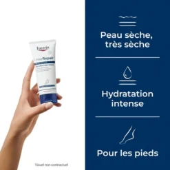 Crème Eucerin Urea Repair pour peau sèche à très sèche avec hydratation intense pour les pieds