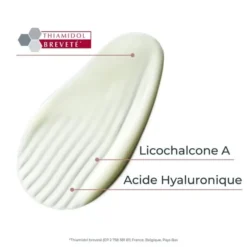 Ingrédients clés du sérum Eucerin Anti-Pigment : Thiamidol, Licochalcone A, Acide Hyaluronique.