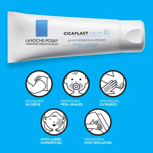 Baume réparateur apaisant Cicaplast B5 de La Roche-Posay pour rougeurs, irritations cutanées et post-laser.