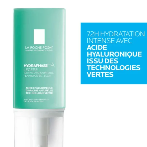 Hydraphase HA Légère offrant 72h d'hydratation intense avec acide hyaluronique d'origine naturelle.