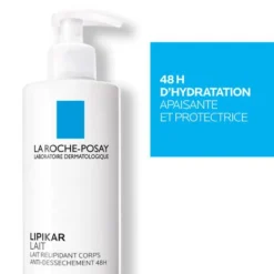 Hydratation 48 heures avec le Lipikar Lait Relipidant de La Roche-Posay 400 ml.