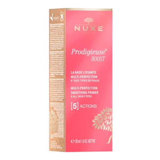 Boîte de la base lissante multi-perfection NUXE Prodigieuse Boost 30 ml