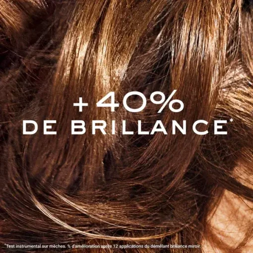Cheveux avec +40% de brillance grâce aux produits Nuxe