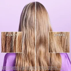 Résultat avant et après des produits Nuxe Hair