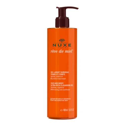 Nuxe Rêve de Miel Gel Lavant Surgras Visage et Corps 400 ml