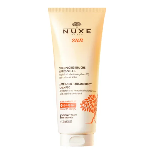 Shampooing douche après-soleil NUXE Sun 200 ml en tube vertical