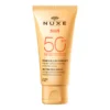 Crème solaire Nuxe SPF 50 pour le visage, haute protection anti-âge.