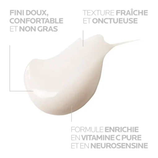 Texture fraîche et onctueuse du soin Pure Vitamin C Yeux, fini non gras.