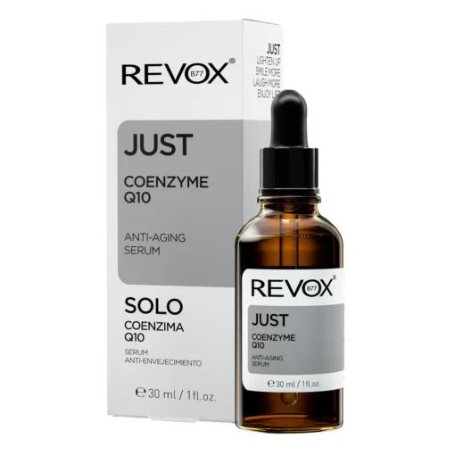 Sérum anti-âge Revox Just Coenzyme Q10 avec sa boîte.