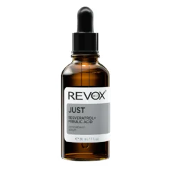 Flacon de sérum Revox Just Resveratrol + Acide Férulique, 30 ml.