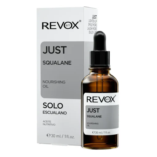 Huile nourrissante Revox Just Squalane avec boîte, 30 ml.