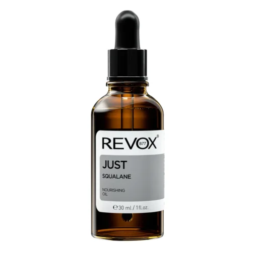 Flacon d'huile nourrissante Revox Just Squalane, 30 ml.