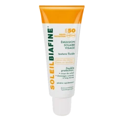 Émulsion solaire visage SoleilBiafine SPF 50 pour peau sensible, 50ml