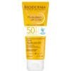 Tube de Bioderma Photoderm Lait Ultra SPF 50+100 ml, lait hydratant très haute protection pour peaux sensibles, multi-résistant et non parfumé.