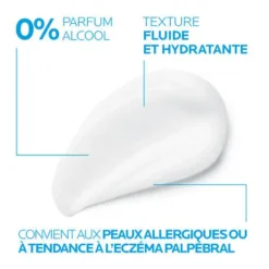 Texture fluide et hydratante de La Roche-Posay Toleriane Dermallergo Yeux