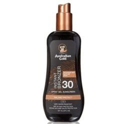 AUSTRALIAN GOLD BRONZANT INSTANTANE SPRAY GEL ECRAN SOLAIRE SPF30- 237ML