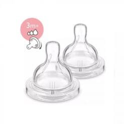 AVENT CLASSIQUE 2 TETINES- 3M+ / VARIABLE