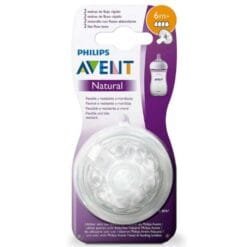 AVENT NATURAL 6 MOIS+ LOT DE 2 TETINE