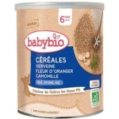 BABYBIO CEREALES VERVEINE ET FLEUR D'ORANGER ET CAMOMILLE 6 MOIS +