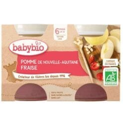 BABYBIO POMME DE NOUVELLE AQUITAINE FRAISE 6 MOIS