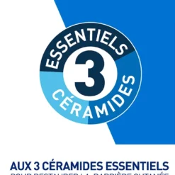 Logo des 3 céramides essentiels CeraVe pour restaurer la barrière cutanée