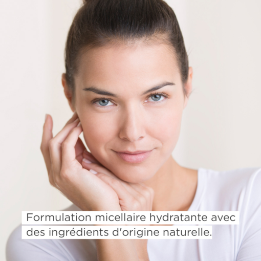 Eau micellaire ISDIN hydratante avec des ingrédients naturels.