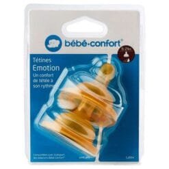 BEBE CONFORT TETINES EMOTION T2 3 VITESSES 6-24M LATEX X2 6951