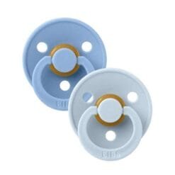 BIBS SET DE 2 SUCETTES SKY BLEU BABY BLEU 0-6 MOIS