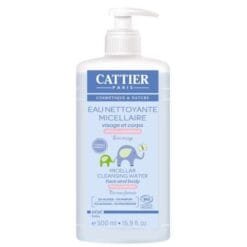CATTIER BEBE EAU NETTOYANTE MICELLAIRE HYPOALLERGENIQUE BIO 500ML