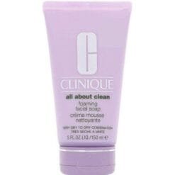 CLINIQUE ALL ABOUT CLEAN CREME MOUSSE NETTOYANTE PEAU TRES SECE A MIXTE 150 ML