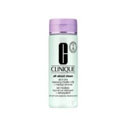 CLINIQUE ALL ABOUT CLEAN LAIT MICELLAIRE TOUT EN UN NETTOYANT DEMAQUILLANT PEAUX TRES SECHES A MIXTE 200 ML