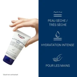 Crème mains Eucerin UreaRepair Plus pour peau sèche et très sèche, hydratation intense