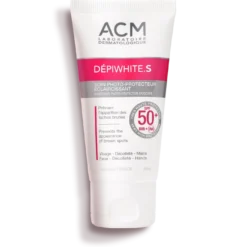 Soin photo-protecteur éclaircissant ACM Dépiwhite.S avec SPF 50+, 60 ml.