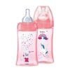 DODIE BIBERON ANTI COLIQUE TETINE RONDE 3 VITESSES + 270ML ROSE LICORNE 0-6 MOIS