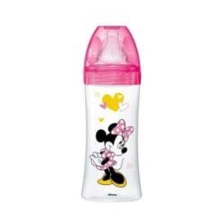DODIE BIBERON ANTI COLIQUE TETINE RONDE 3 VITESSES+ 330ML MINNIE ROSE +6 M
