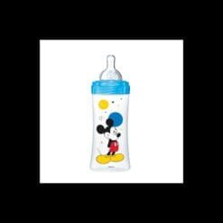 DODIE BIBERON INITIATION+ 330ML MICKEY BLEU +6 M TET RONDE 3 VIT D3