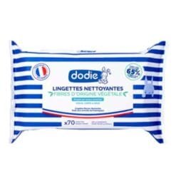 DODIE LINGETTES NETTOYANTE FIBRE D'ORIGINE VEGETALE 3 EN 1 X 70