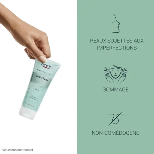 Gommage Eucerin DermoPure pour peaux à imperfections, non comédogène